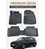Hyundai Bayon 2021+ Uyumlu 3D Oto Paspas Premium