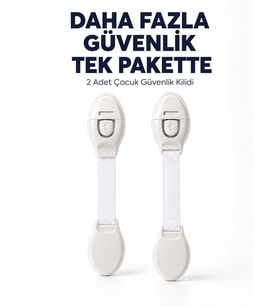 2 Adet Güçlü Yapışkanlı Çocuk Güvenlik Kilidi
