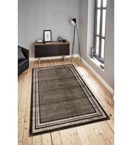 Dijital Baskılı Yıkanabilir Kaymaz Modern Renkli Salon Halısı Mutfak Halısı Yolluk ND-HY-1244 (Kahverengi)