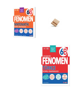Fenomen 6. Sınıf Maarif 6B Matematik ve Türkçe Soru Bankası + Telefon Standı