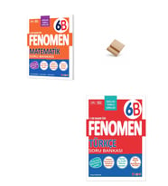 Fenomen 6. Sınıf Maarif 6B Matematik ve Türkçe Soru Bankası + Telefon Standı