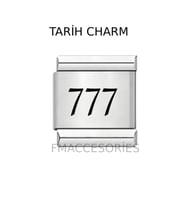 İtalyan Çelik Bileklik Charmı 777 Charm İtalyan Bileklik Ek Linki FMACCESORİES