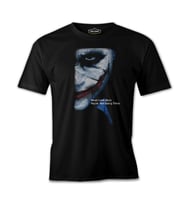 Joker - Never Look Back Siyah Erkek Tshirt