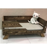 Ahşap Kedi Köpek Evi (Bej)