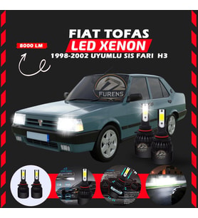 Fiat Tofaş Sis Farı Uyumlu Şimşek Etkili Led Xenon Light Series H3