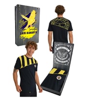 Fenerbahçe ERKEK TRIBUN ÇUBUK BLOKLU TSHIRTU UV  KUTU HEDİYELİ (Lacivert-Beyaz)