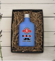 BK Gift Hediye Kutulu Kişiye Özel İsimli Baba Temalı Mavi Tasarım Cam Şişede 200 ml Kolonya-6, Babaya Hediye, Babalar Günü Hediyeleri, Hediyelik Baskılı Kolonya