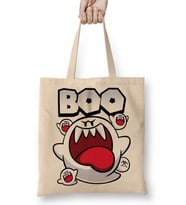 Süper Mario Boo Bez Çanta Uzun Saplı