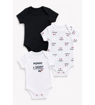 Mommy Daddy Yarım Kol Çıtçıtlı Bebek Badi Takım 3686