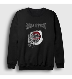 Presmono Unisex Siyah Lips Cradle Of Filth Sweatshirt 381643tt