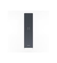 Hyperion Dolap 6 Raflı Tek Çekmeceli 2 Kapaklı 60x44x243 Antrasit-Antrasit