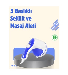 Kompakt Elektrikli Masaj Aleti, 5 Başlıklı Vücut Şekillendirici