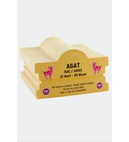 Agat & Koç Burç Bileklik Kartı (Sarı)