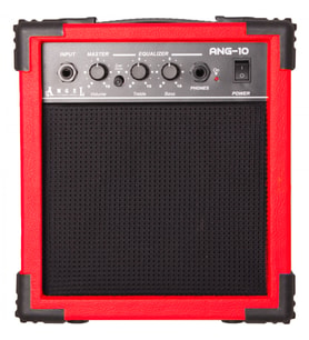 Angel Ang-10-red 10 Watt Elektro Gitar Amfisi - Kırmızı (başlangıç - Çalışma Amfisi)  Dinamik Overdrive Karakteri, Egzersiz Ve Pratik İçin Optimize Çıkış Gücü  Ölçüler: 235 X 155 X 235 Mm