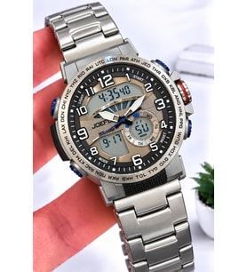 Joefox Çelik Kordon Digital Ve Analog Kronmetre+Takvim+Alarm+Aydınlatma Erkek Kol Saati JOE-KJ12