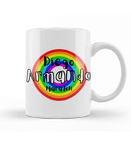 Diego Armando Maradon  Retro Rainbow Style Kupa Bardak Porselen