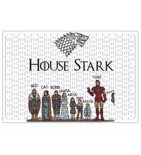 Game Of Thrones House Stark And Tony Stark Puzzle