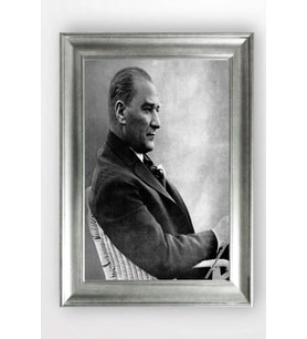 Gümüş Çerçeveli Atatürk Tablo a624
