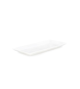 Şık Dikdörtgen Porselen Tabak 39x19,5 cm, Modern ve Zarif Tasarım