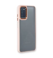 Samsung Galaxy A03s Kılıf Dora Kapak - Pudra