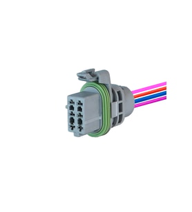 Far Soketi Gri 6 Pin Kablolu
