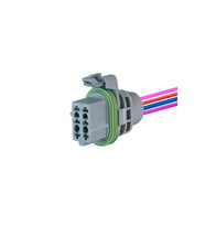 Far Soketi Gri 6 Pin Kablolu