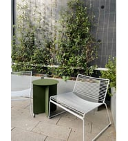 Modern Yeni Tarz Tel Sandalye Portatif Balkon Sandalyesi Dış Mekan Mobilya (BEYAZ)