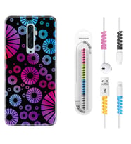 Oppo Reno 2Z 4 Lite 4 Pro 5 6 7 A31 Kılıf Kablo Koruma Spiral Silikon Daireler 1751