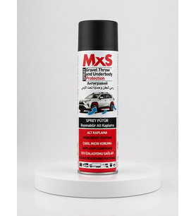 MxS Sprey Pütür Siyah Boyanabilir Alt Kaplama 500 ml – Araç Altı Koruma Spreyi