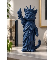 Özgürlüğün Kedisi Dekoratif Biblo - Büyük Boy - 22cm