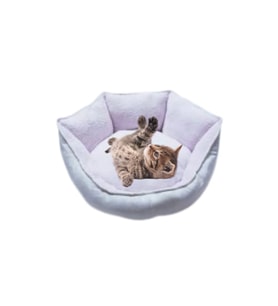 Yumuşak Silinebilir Kedi ve Köpek Yatağı 55 cm Açık Pembe