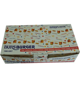 Bursa Plastik Bursburger Pide Lahmacun Burger Kokoreç Döner Ekmek Hışır Poşeti 13X26 1000 Adet