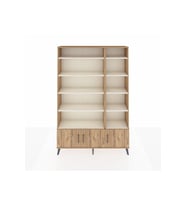 Arges Dolap 10 Raflı 3 Kapaklı 132x30x195 Çam-Çam/Aytaşı