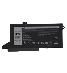 Dell Latitude 5520, WY9DX ile Uyumlu Notebook Bataryası Pili - Ver.1 - 3 Cell (Siyah)