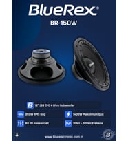 BLUEREX BR-150W-1400W MAX-350W RMS-KALİTELİ-PROFESYONEL 38 CM  WOOFER