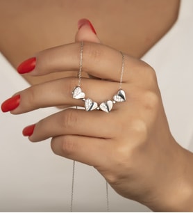 Saklı Takı 925 Ayar Gümüş Diamond Kolye