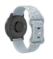 Movetime MT42X MT46X MT43A Amazfit GTS Bip 20mm Kordon Leopar Desen Yumuşak Sili (Gri)