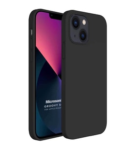 Microsonic Apple iPhone 13 Mini Kılıf Groovy Soft Siyah