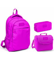 Coral High Pembe Kız Çocuk İlkokul Çanta Seti - Sırt Çantası+Beslenme+Kalemlik