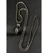 Mooni Accessories Bomb El Bombası Model 316L Çelik Zincirli Kolye