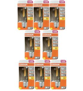 (8 Adet) Ledvance 11W Sarı Işık (2700K) E27 Duylu (Kalın Duy) Filament Led Ampul