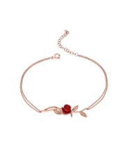 Pigado 925 ayar Gümüş Gül Bileklik (Rose)