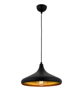 AVONNI AV-4106-M8-BSY-36 Siyah Boyalı Modern Avize E27 Metal 36cm