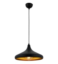 AVONNI AV-4106-M8-BSY-36 Siyah Boyalı Modern Avize E27 Metal 36cm