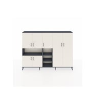 Arges Dolap 13 Raflı 7 Kapaklı 220x30x163 Antrasit-Aytaşı/Antrasit