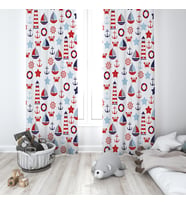 Çocuk Odası Dijital Baskılı 135x260cm Tek Kanat Fon Perde Model 00027