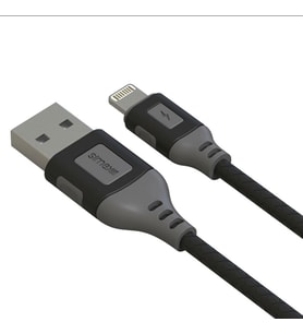 Simex iPhone Lightning Data Kablosu SPK-09 Flexi 1mt Siyah