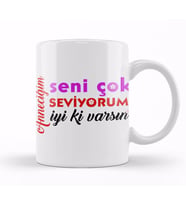 Anneler Günü Annelere Hediye 052 Kupa Bardak Porselen