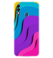 Spark 8T Kılıf Silikon Desen Özel Seri Renk Cümbüşü 1631
