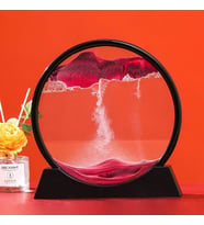 Synope Hareketli Kum Saati 3D Kum Sanat Resmi Hareketli Yuvarlak Dekoratif Ev Dekorasyon Ürünleri